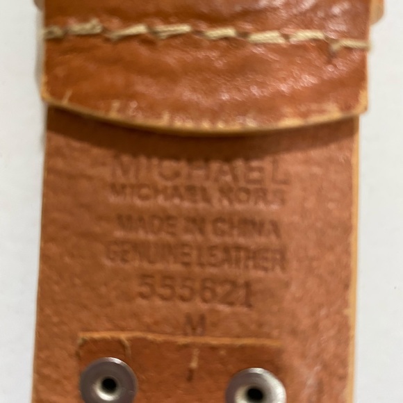 MICHAEL KORS LEATHER BELT - Picture 1 of 9